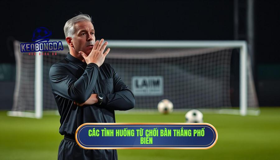 Những tình huống khiến bàn thắng bị từ chối phổ biến nhất
