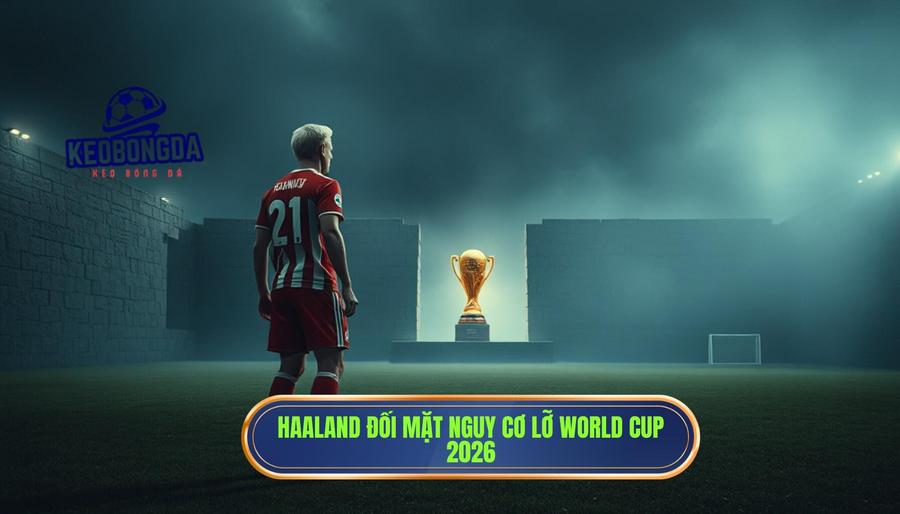 Những thách thức ngăn cản Haaland dự World Cup 2026